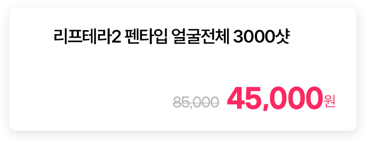 리프테라2 펜타입 얼굴전체 3000샷