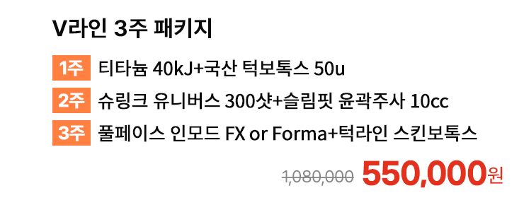 V라인 3주 패키지
