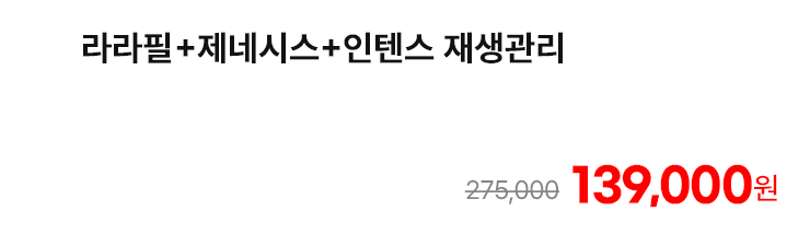 라라필+제네시스+인텐스 재생관리