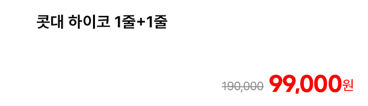 콧대 하이코 1줄+1줄