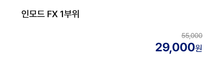 인모드 FX 1부위